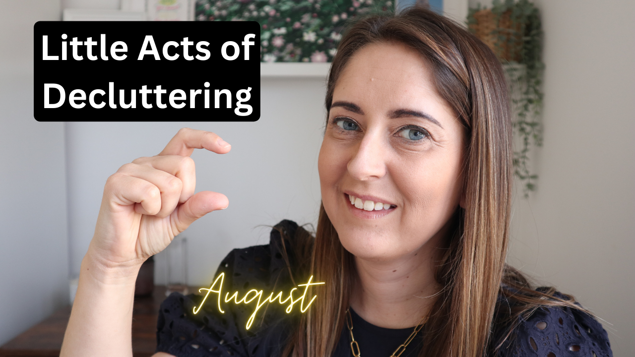 little acts of decluttering august