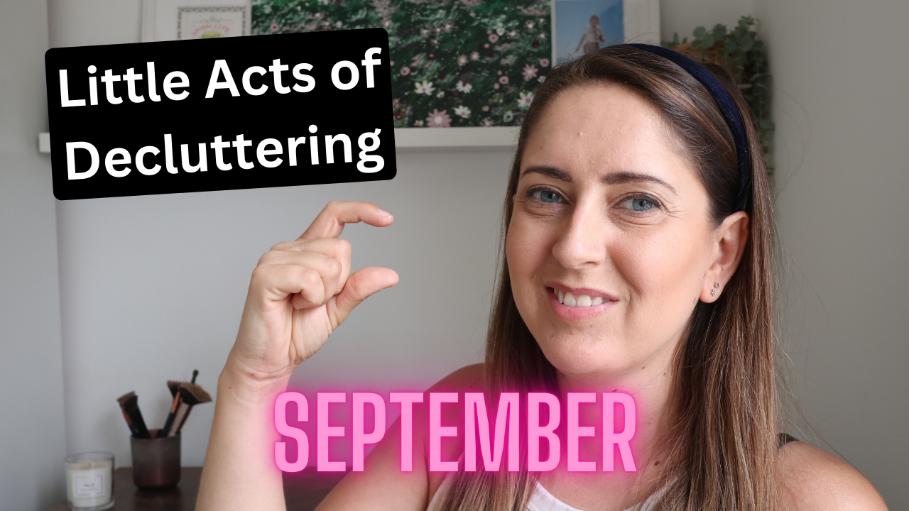 little acts of decluttering September