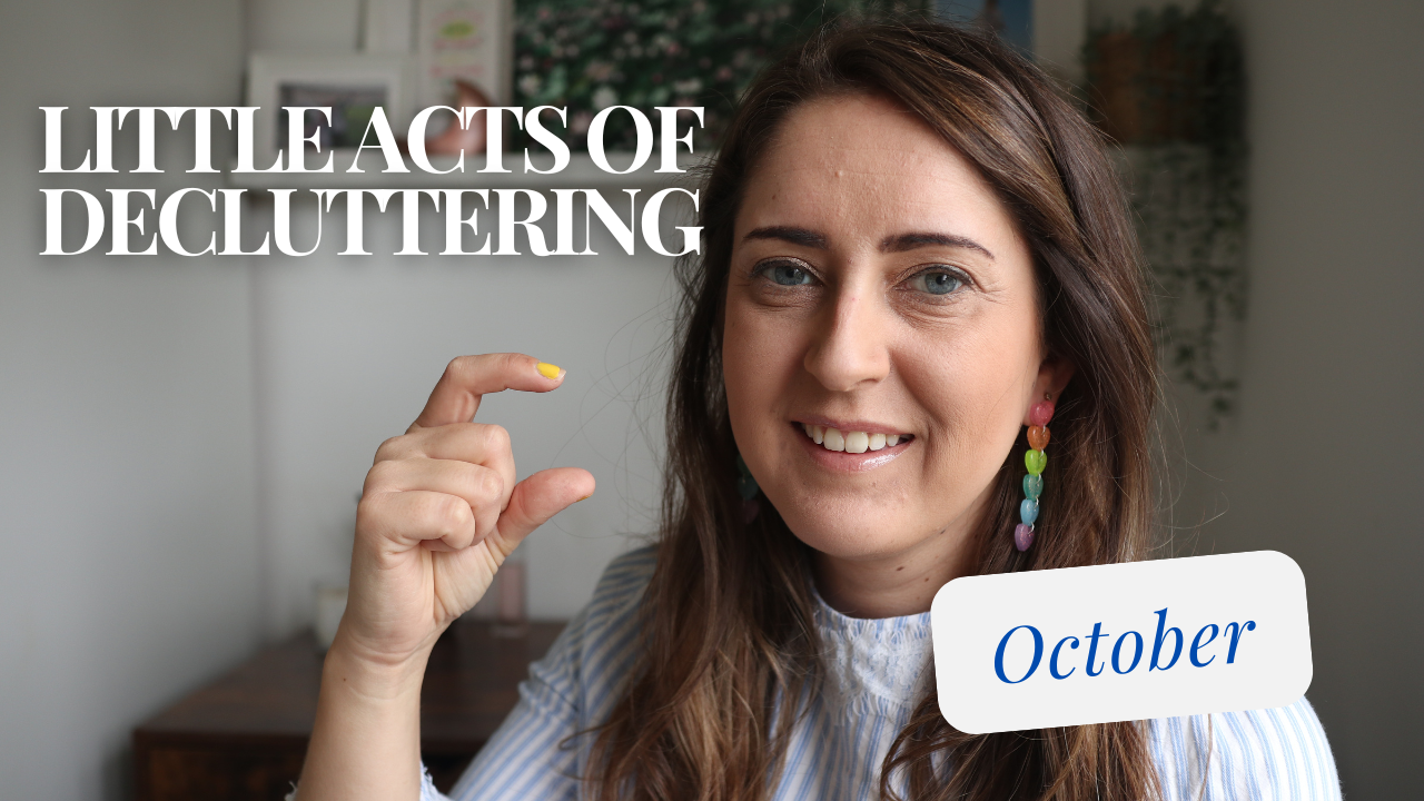 little acts of decluttering october